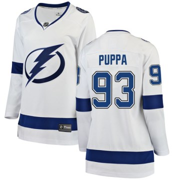 Fanatics Branded Tampa Bay Lightning Women's Daren Puppa Breakaway White Away NHL Jersey
