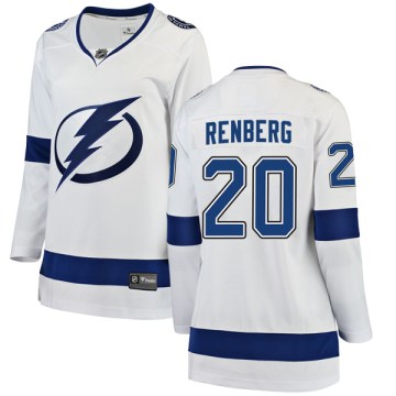 Fanatics Branded Tampa Bay Lightning Women's Mikael Renberg Breakaway White Away NHL Jersey