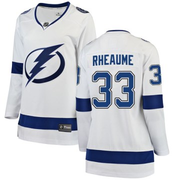 Fanatics Branded Tampa Bay Lightning Women's Manon Rheaume Breakaway White Away NHL Jersey