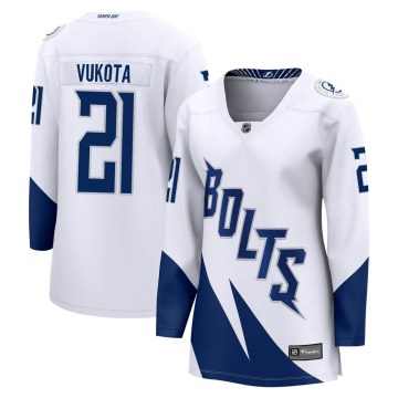 Fanatics Branded Tampa Bay Lightning Women's Mick Vukota Breakaway White 2022 Stadium Series NHL Jersey