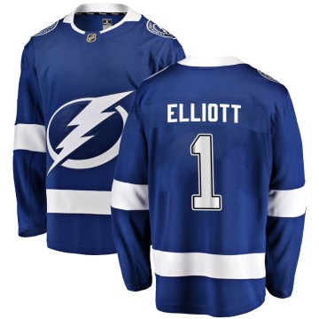 Fanatics Branded Tampa Bay Lightning Youth Brian Elliott Breakaway Blue Home NHL Jersey