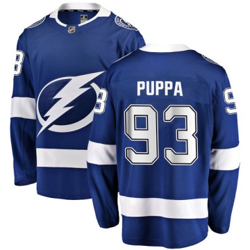 Fanatics Branded Tampa Bay Lightning Youth Daren Puppa Breakaway Blue Home NHL Jersey